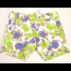 J. Crew NWT Stretch Chino City Fit shorts, size 0